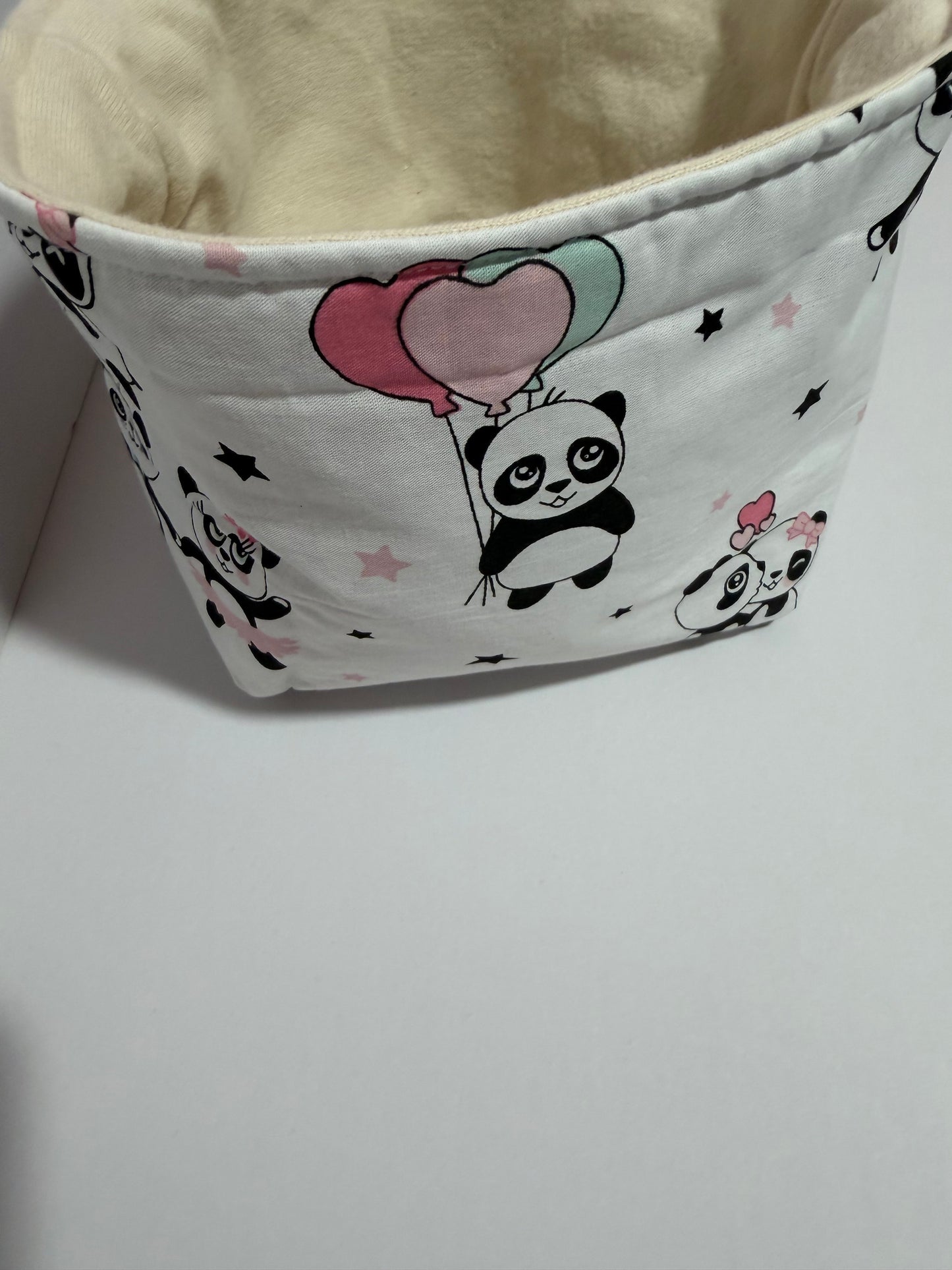 Little Panda - Σετ τσαντάκι πάνας & καλάθι αποθήκευσης
